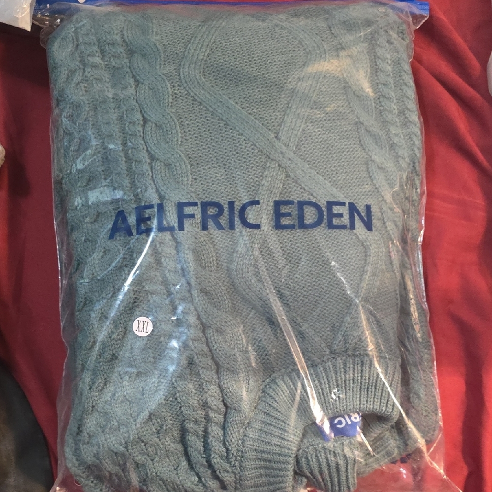 Aelfric Eden Teal Cable Knit Pullover